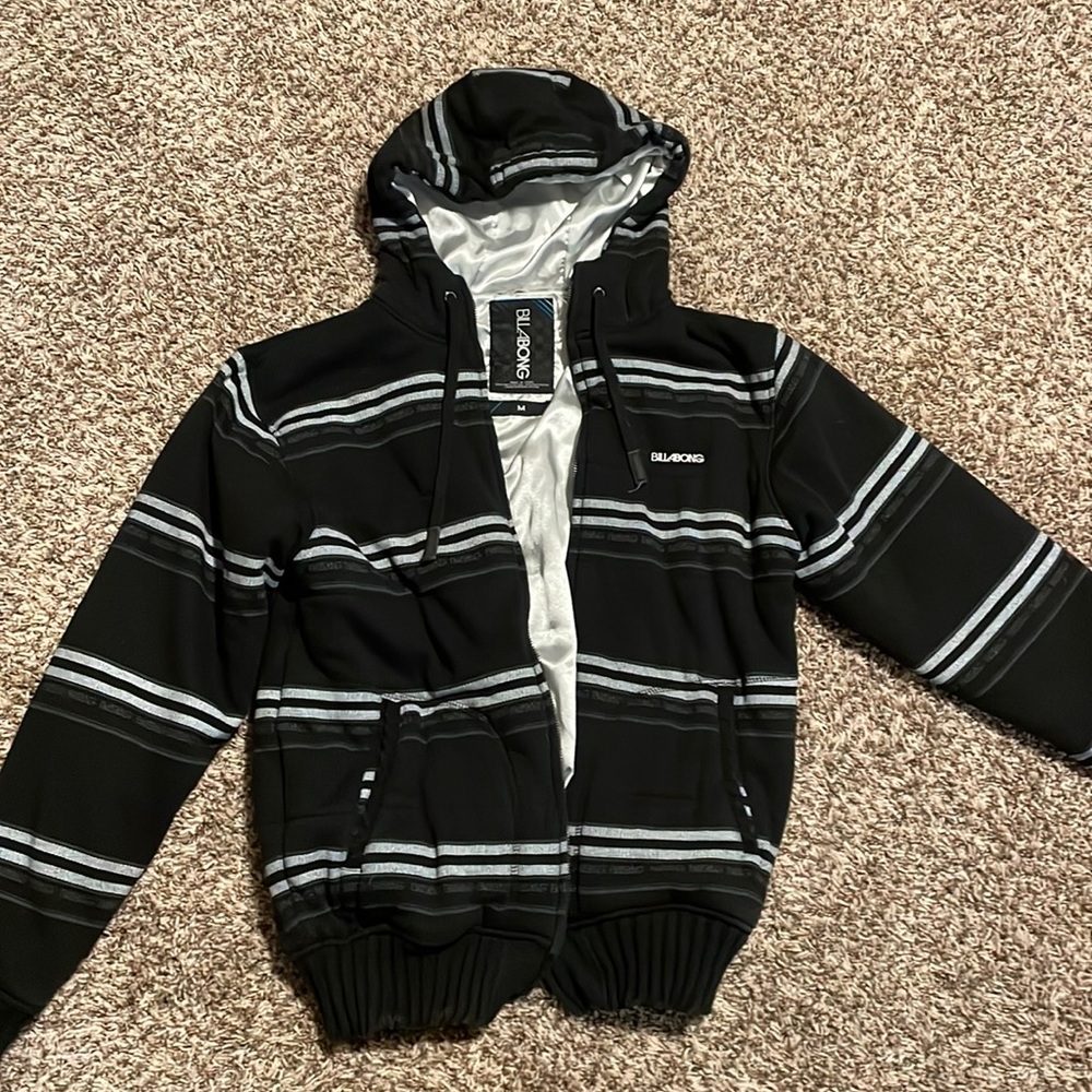 Billabong winter coat Size:Medium Color:Black/silver